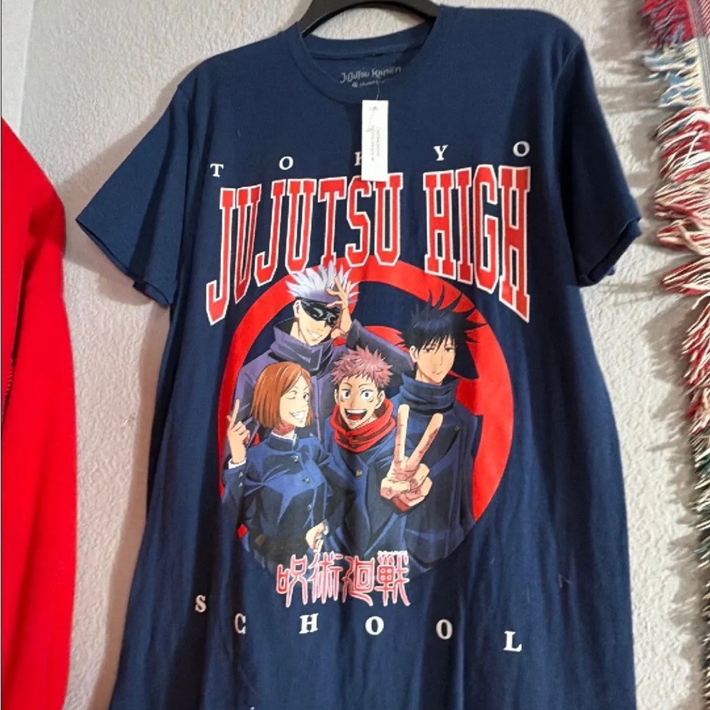 Jujutsu High school Navy Blue T-Shirt. NWT size: M 38/40